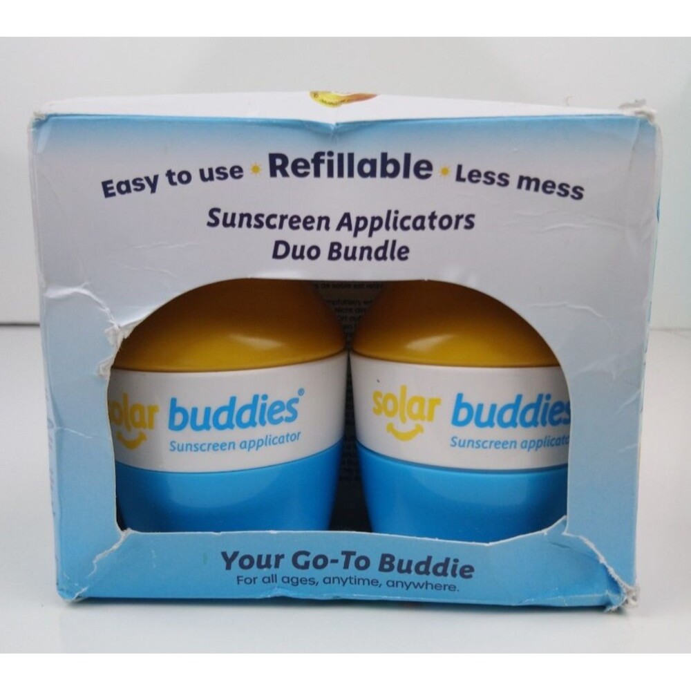 Solar Buddies Duo Pack Sunscreen Applicators NEW